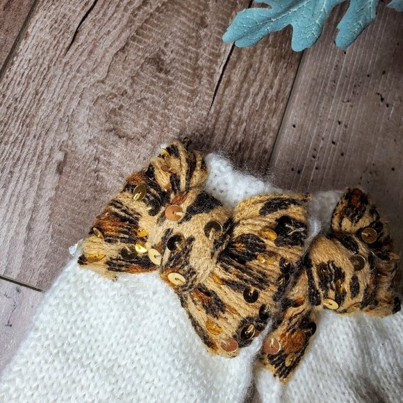 Y2K Vintage Betsey Johnson Sequins Knit Fingerless Gloves O/S - Picture 9 of 12